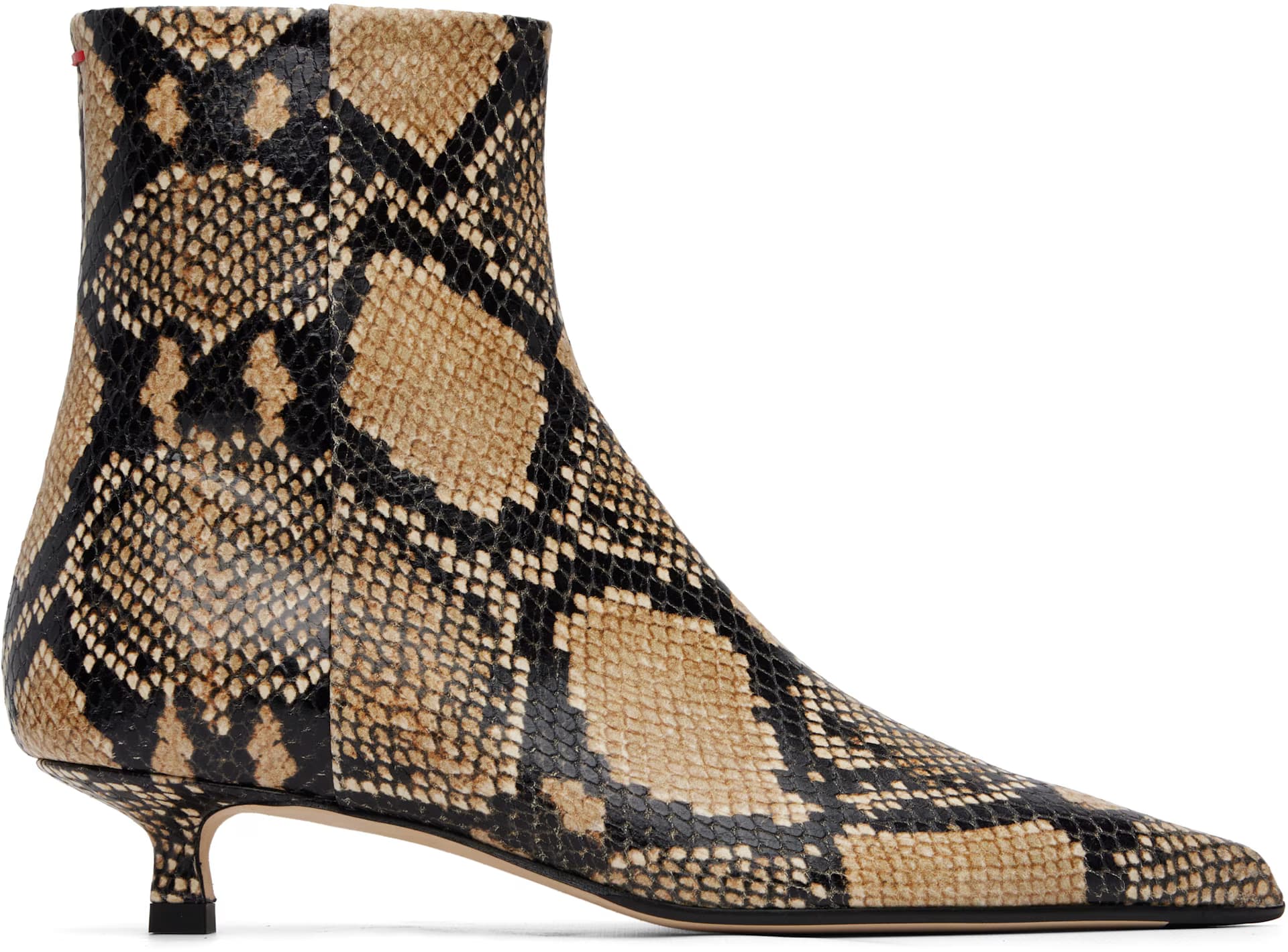 Beige Sofie Leather Ankle Boots by Aeyde