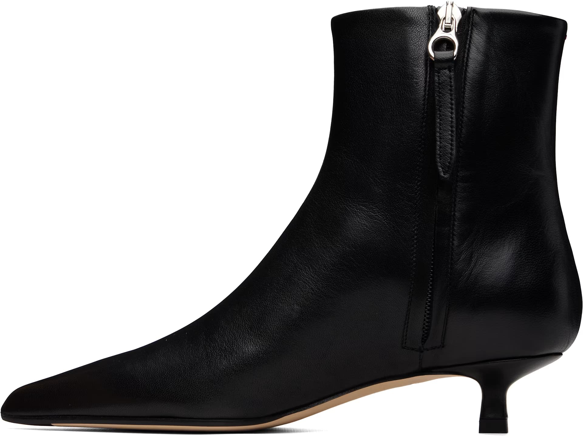 Black Sofie Leather Ankle Boots 3