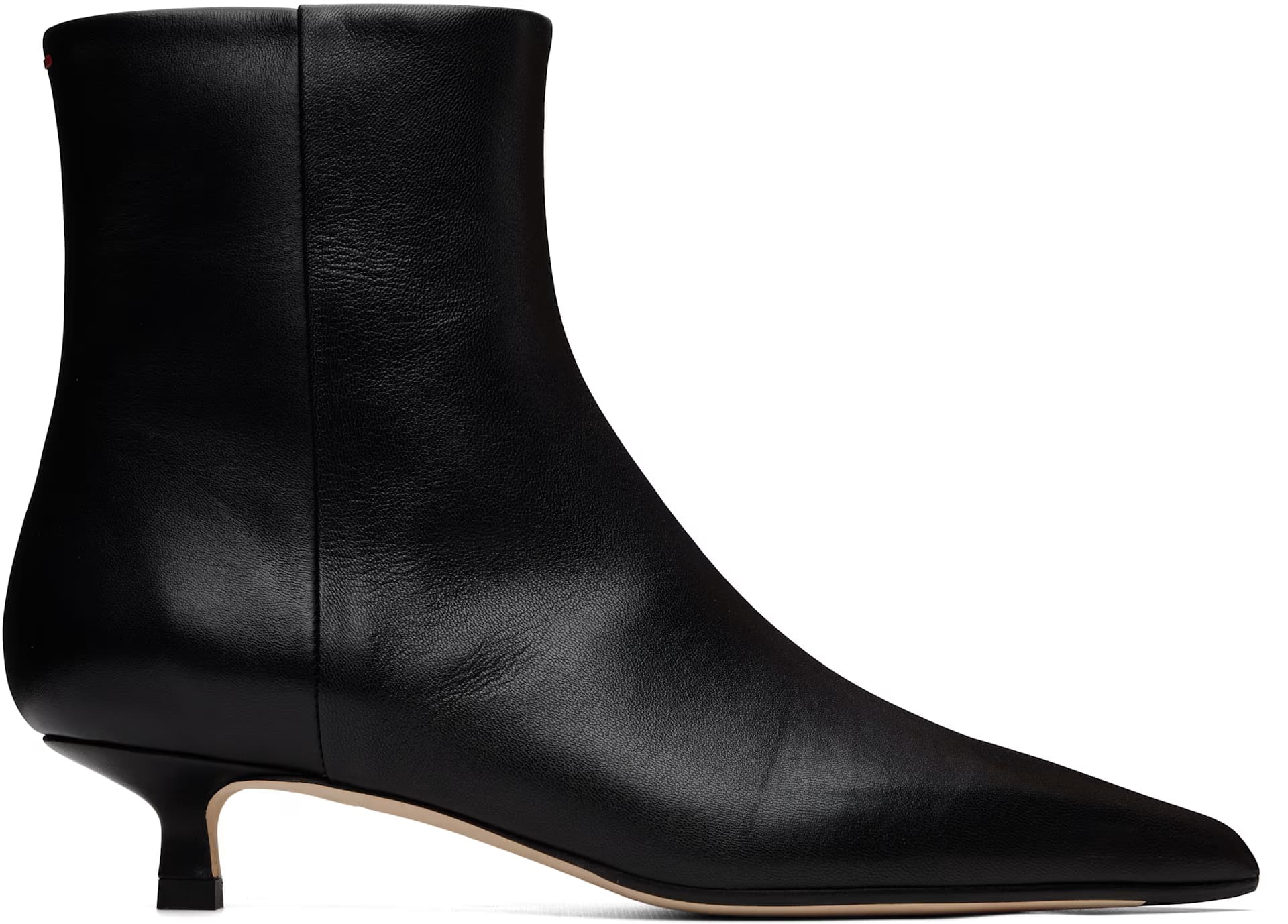 Black Sofie Leather Ankle Boots by Aeyde