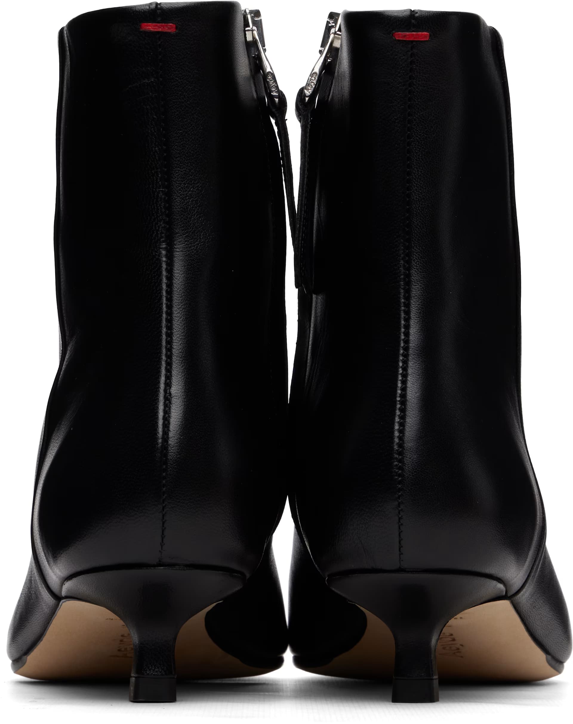 Black Sofie Leather Ankle Boots 2