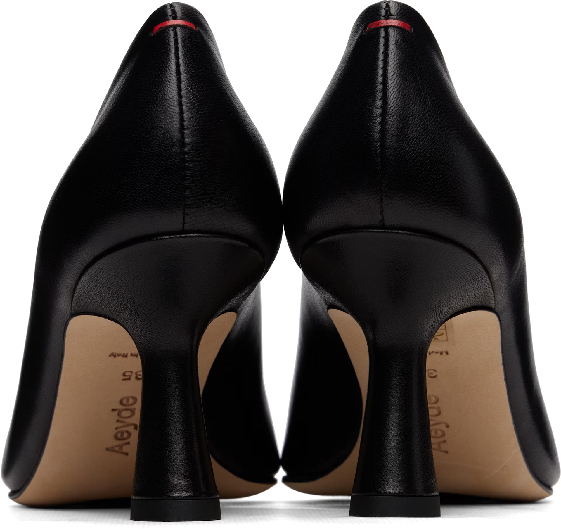 Black Zandra Chiseled Heels 2