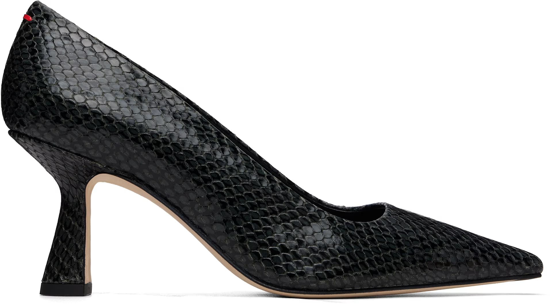 Gray Zandra Chiseled Heels by Aeyde