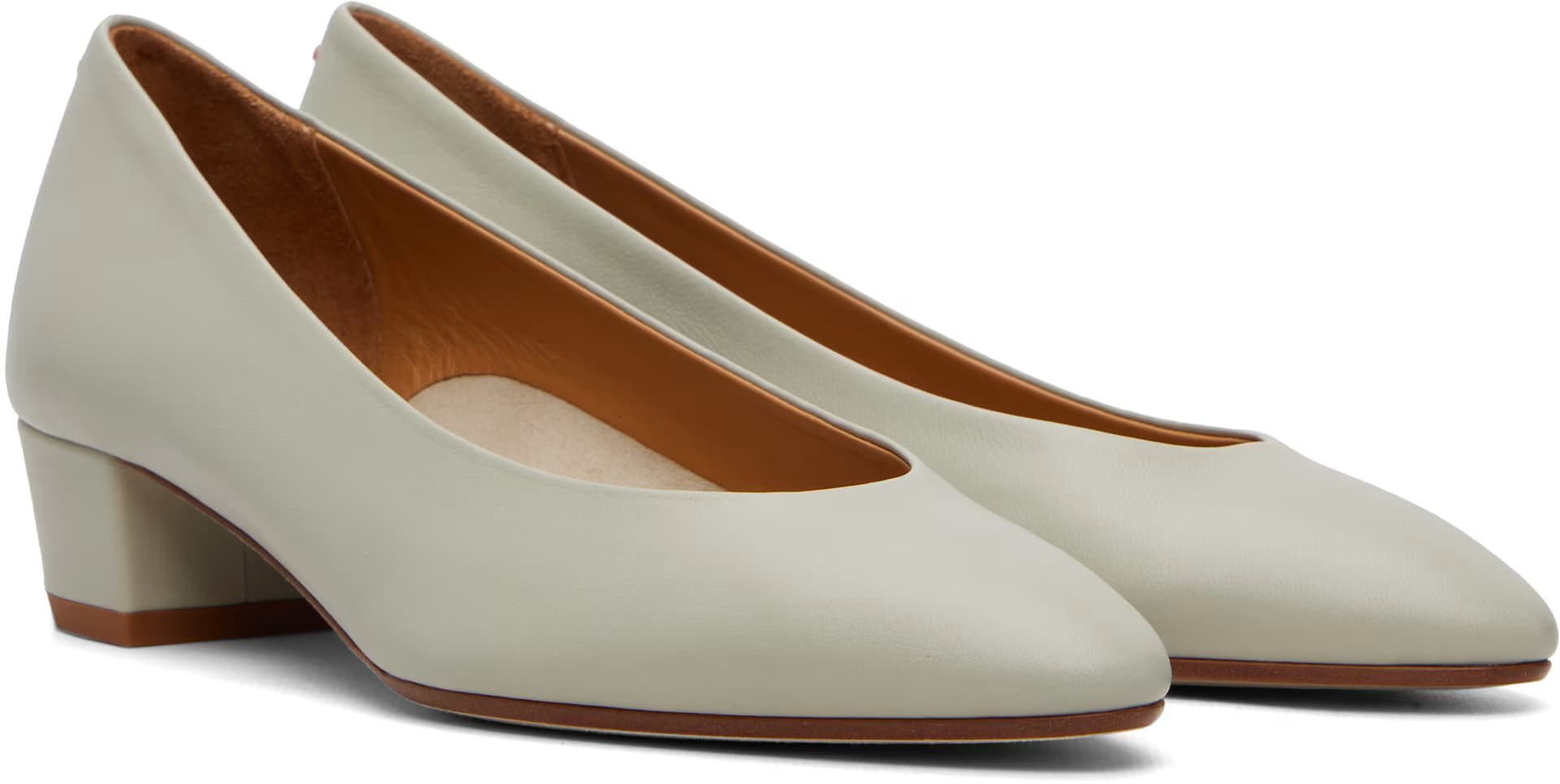 Gray Helia Low-Cut Heels 4