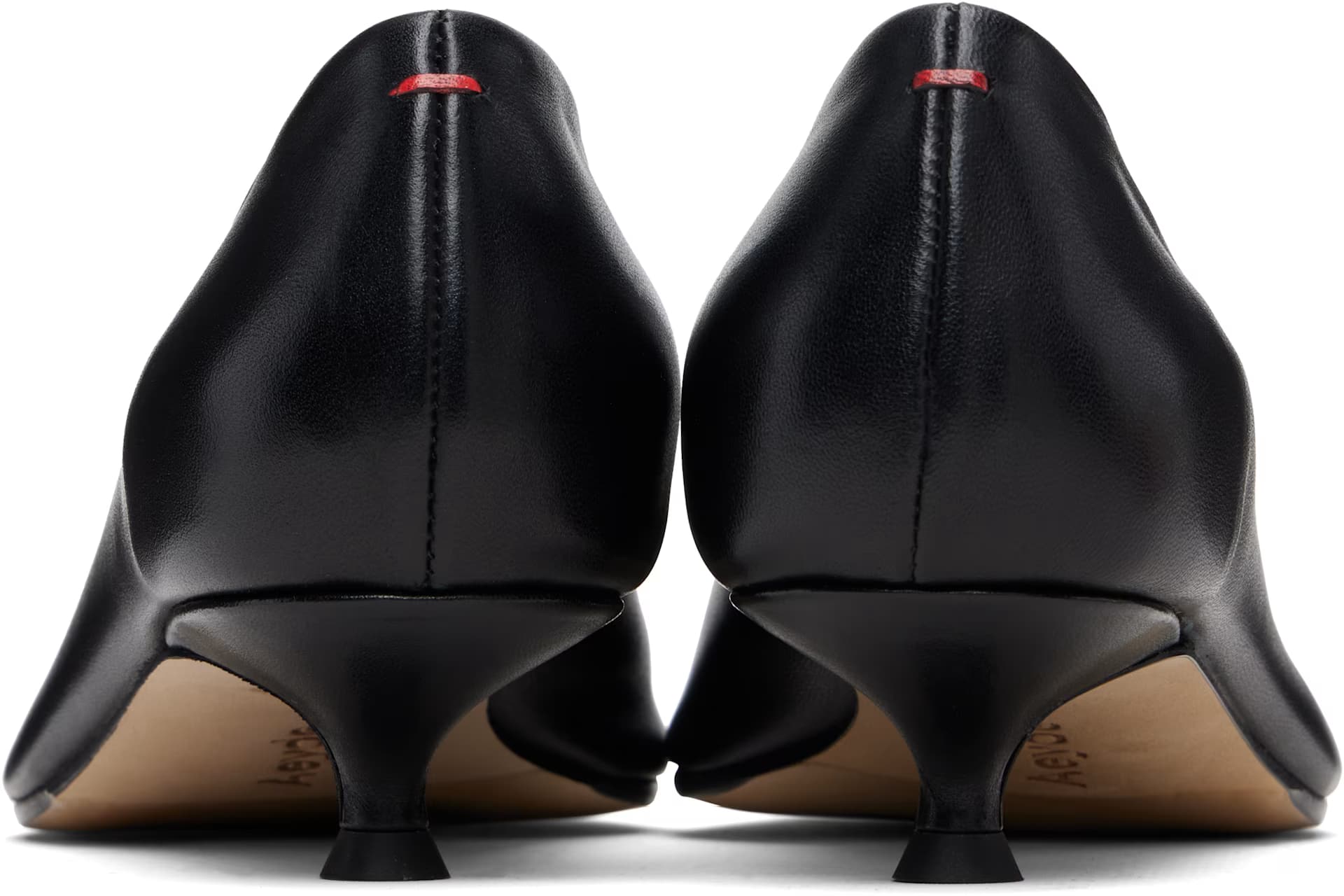 Black Cari Pointed-Toe Heels 2
