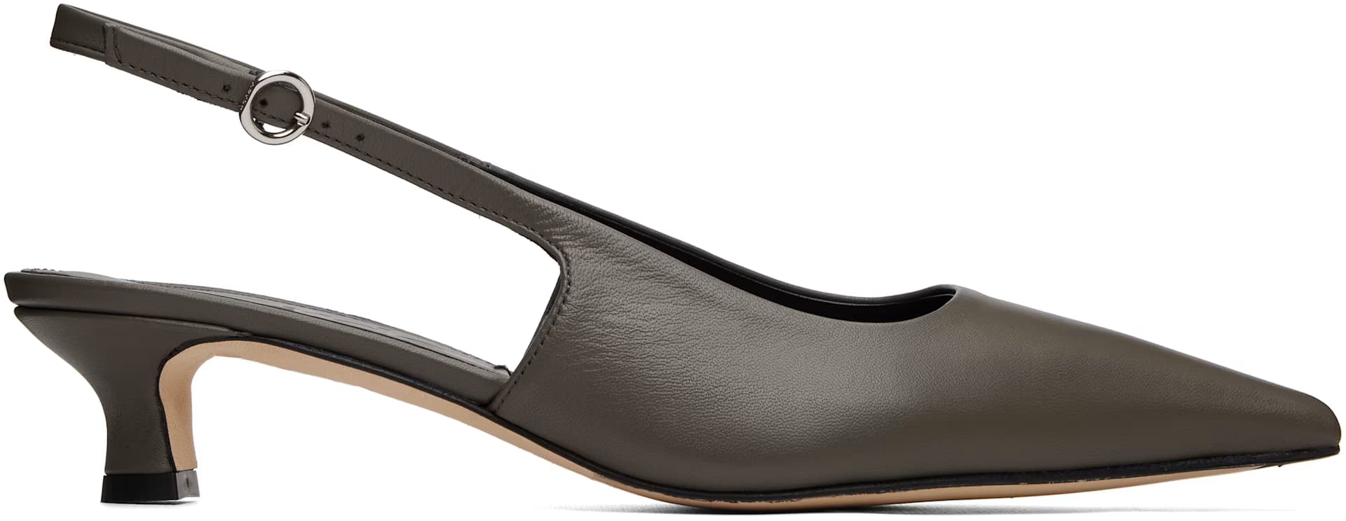 Gray Catrina Slingback Heels by Aeyde