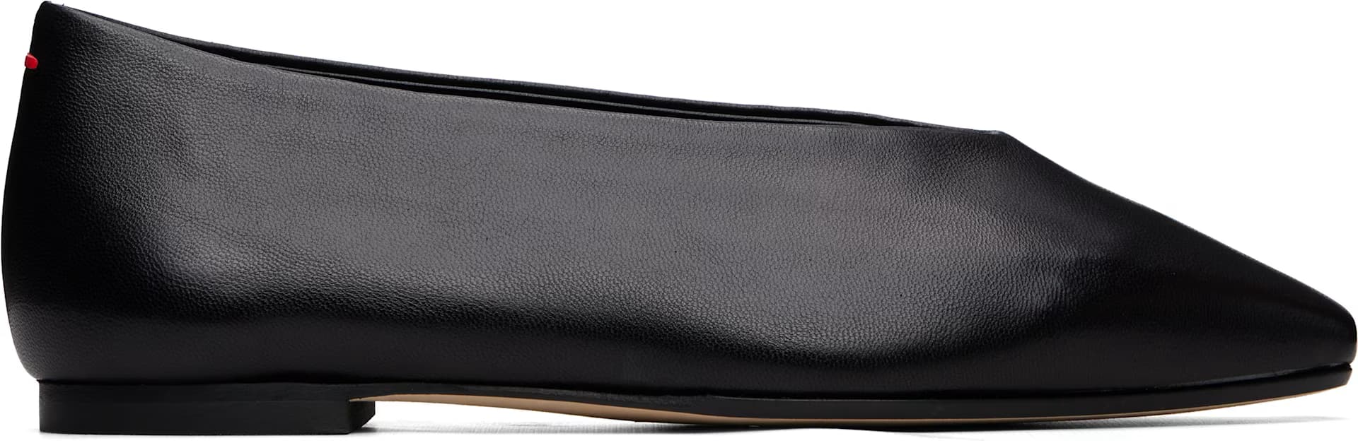 Black Betty Square-Toe Ballerina Flats by Aeyde