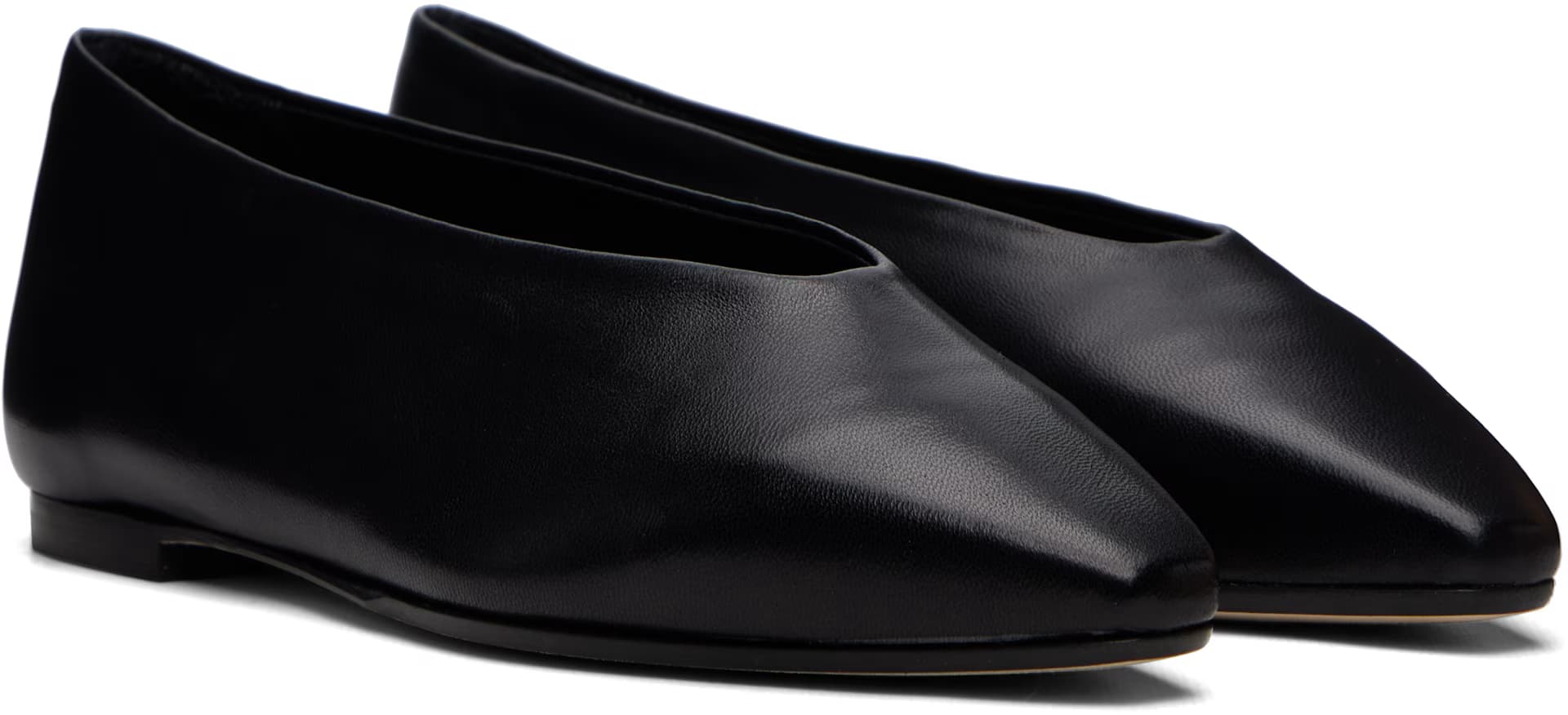 Black Betty Square-Toe Ballerina Flats 4