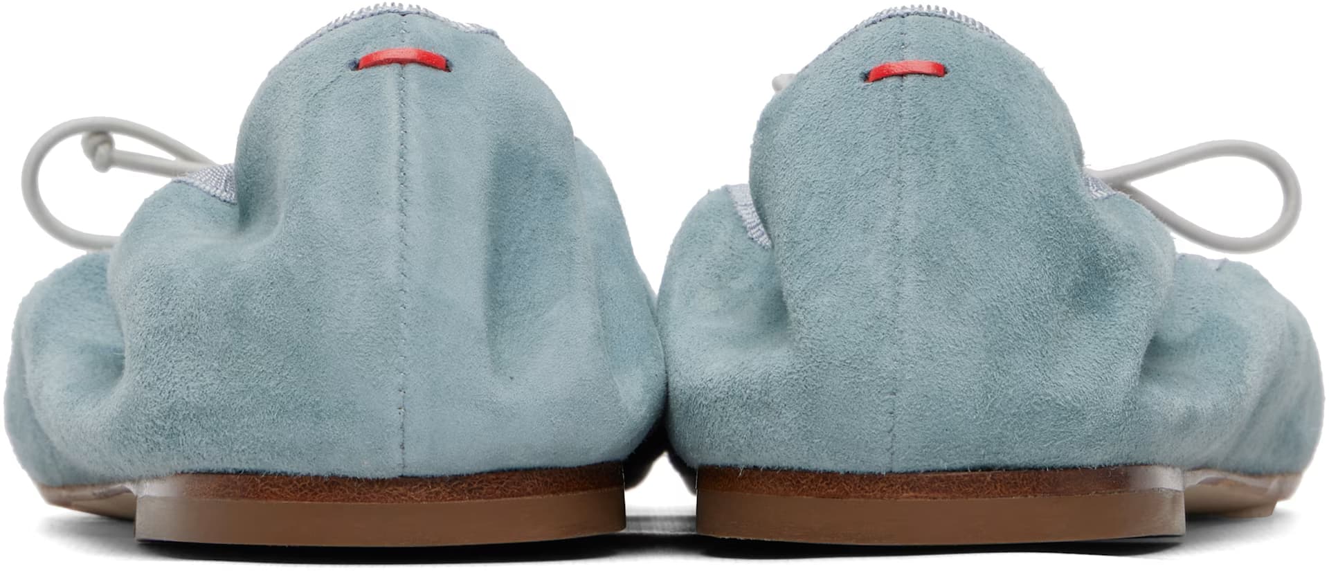 Blue Tibi Suede Ballerina Flats 2