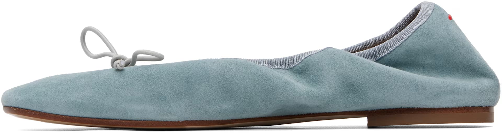Blue Tibi Suede Ballerina Flats 3