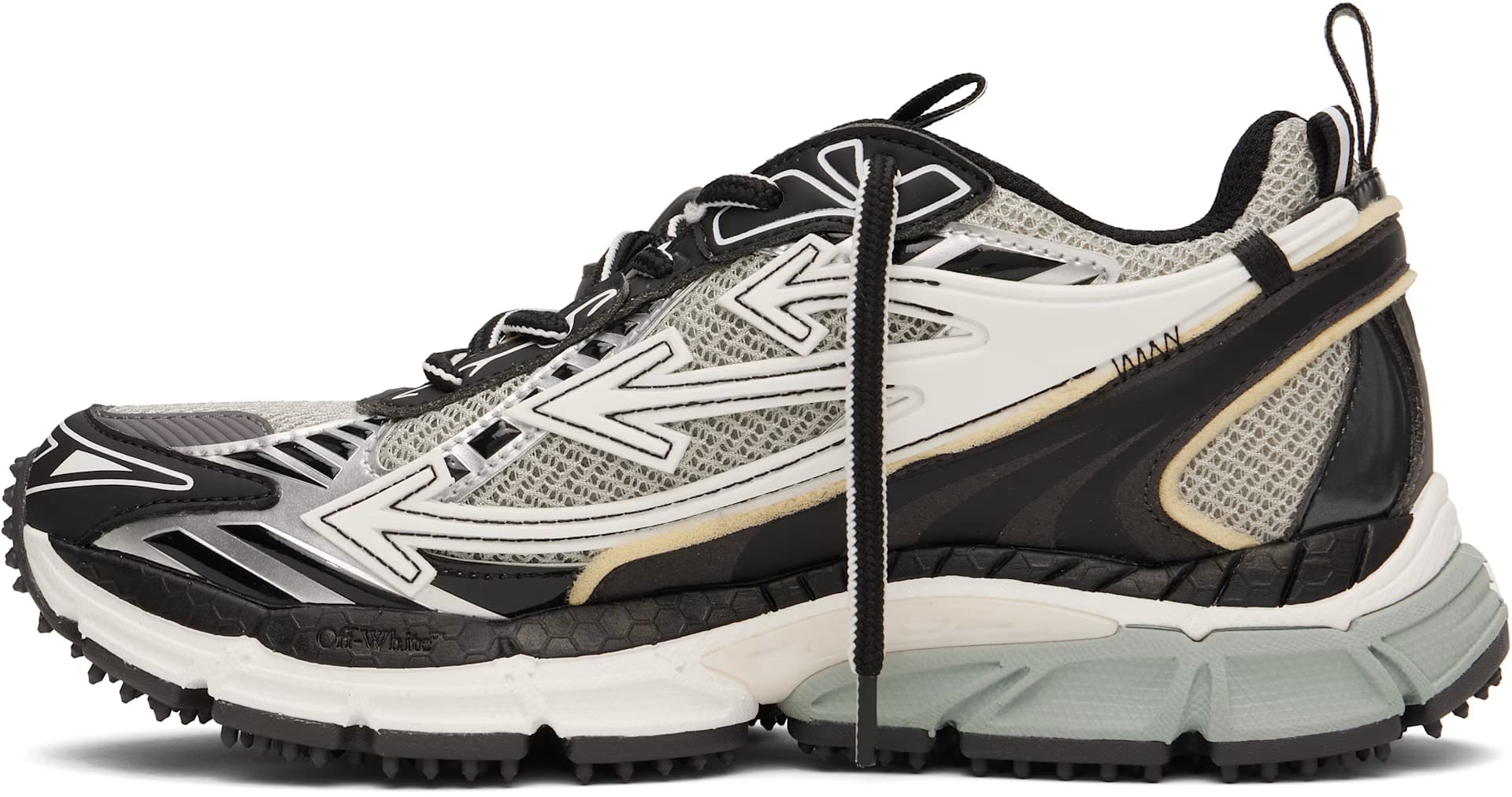 Gray & Black 'Be Right Back' Mesh Sneakers 3