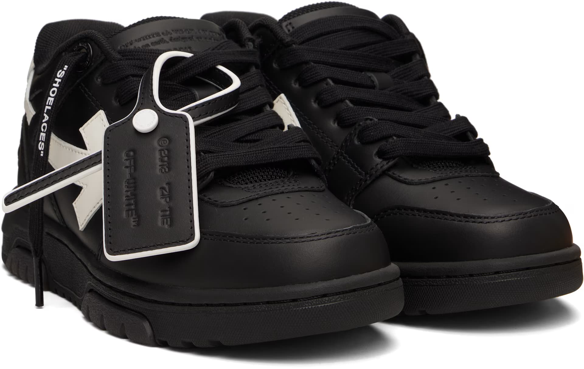 Black & White 'Out Of Office' Sneakers 4