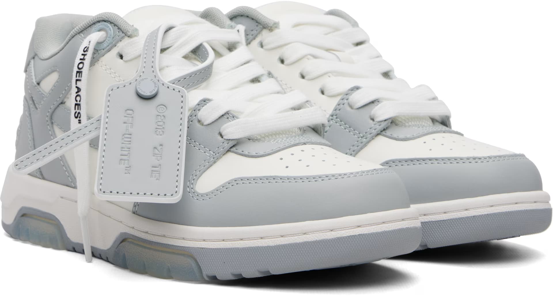 Gray & White 'Out Of Office' Sneakers 4