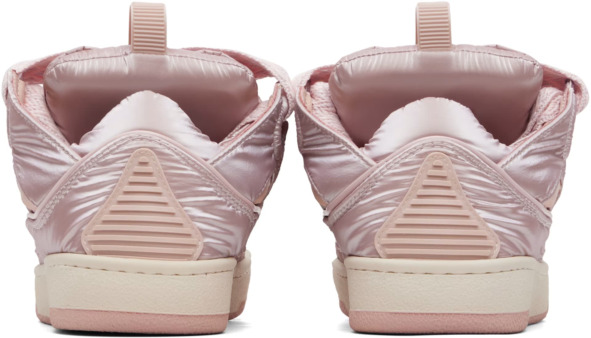 Pink Nylon Curb Sneakers 2