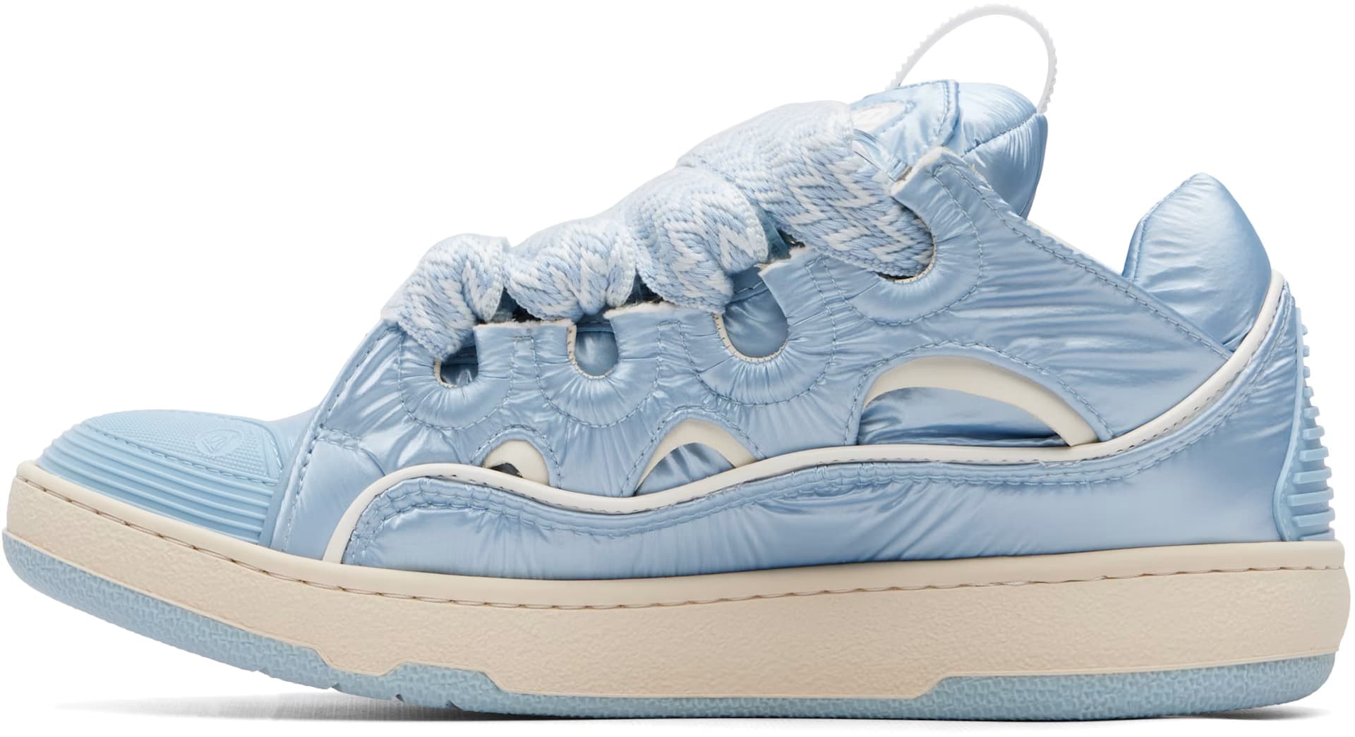 Blue Nylon Curb Sneakers 3