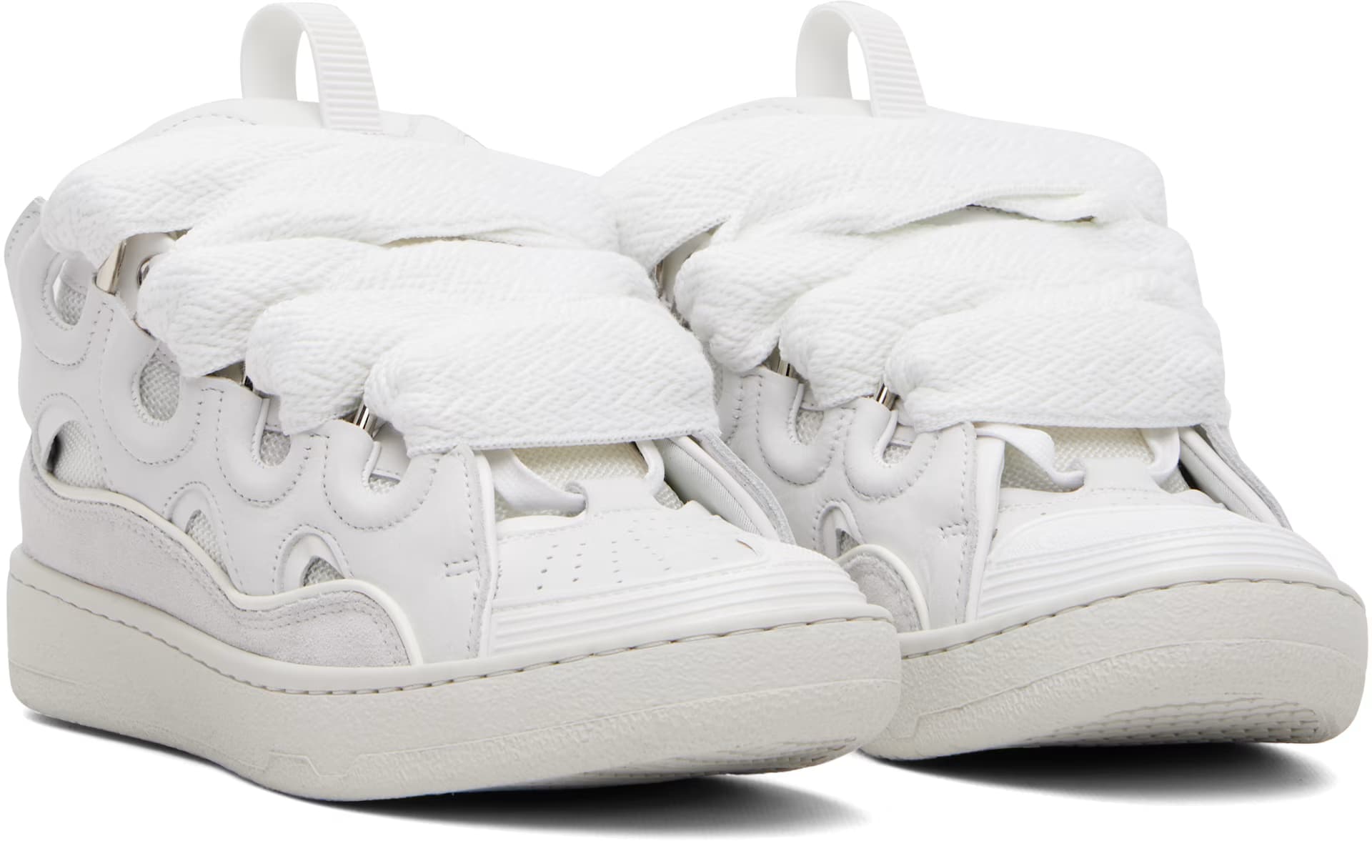 White Curb Sneakers 4