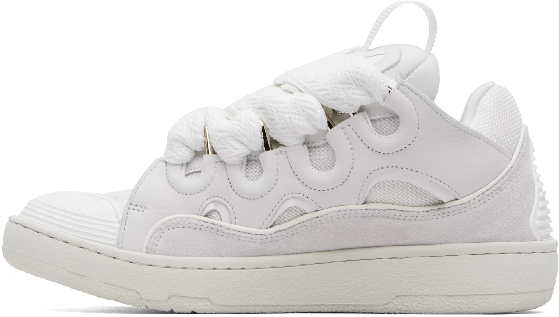 White Curb Sneakers 3