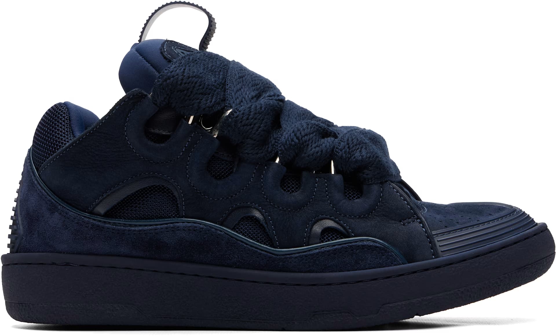 Navy Curb Sneakers by Lanvin
