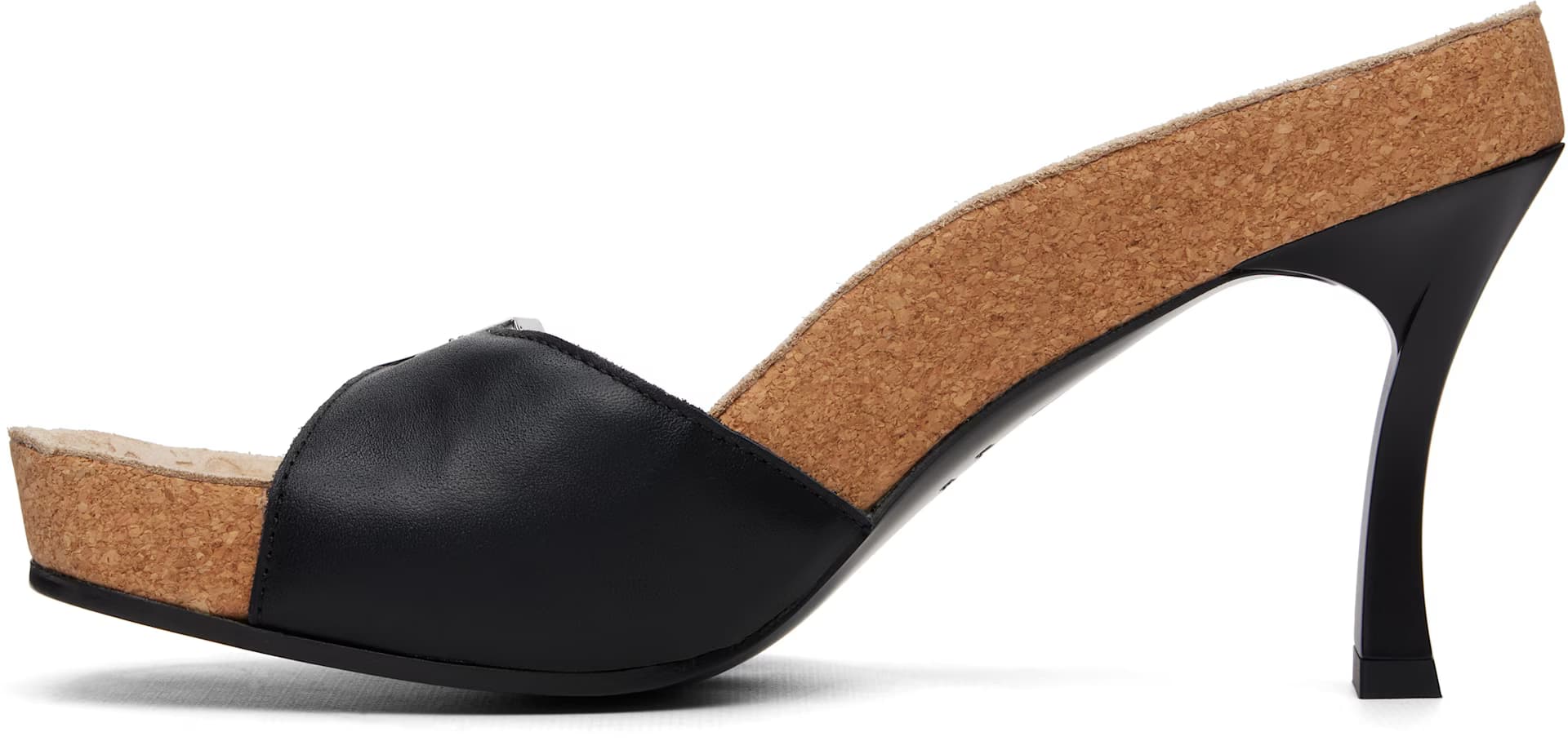 Black Scholl Edition Calfskin Heeled Sandals 3