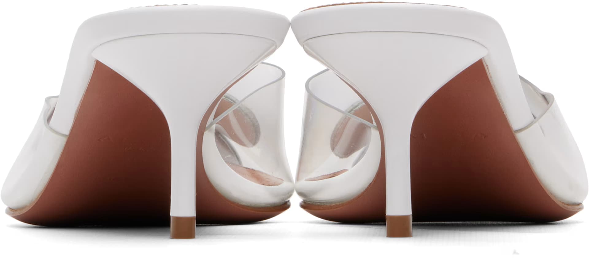 White Bloom Mule Heels 2