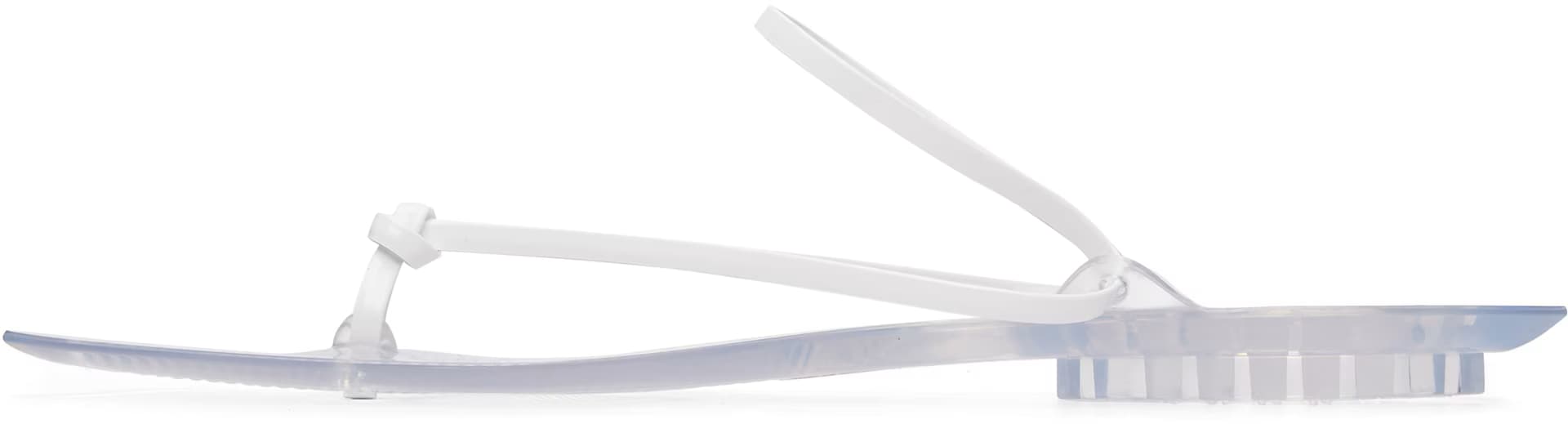 White Invisible Thong Sandals 3