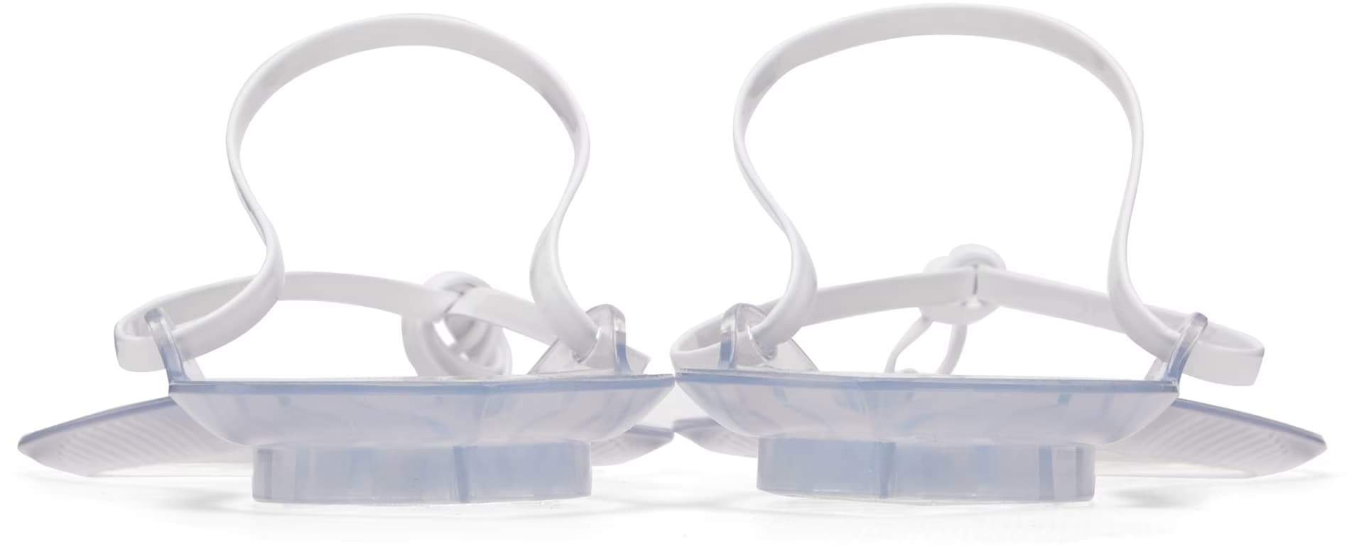 White Invisible Thong Sandals 2
