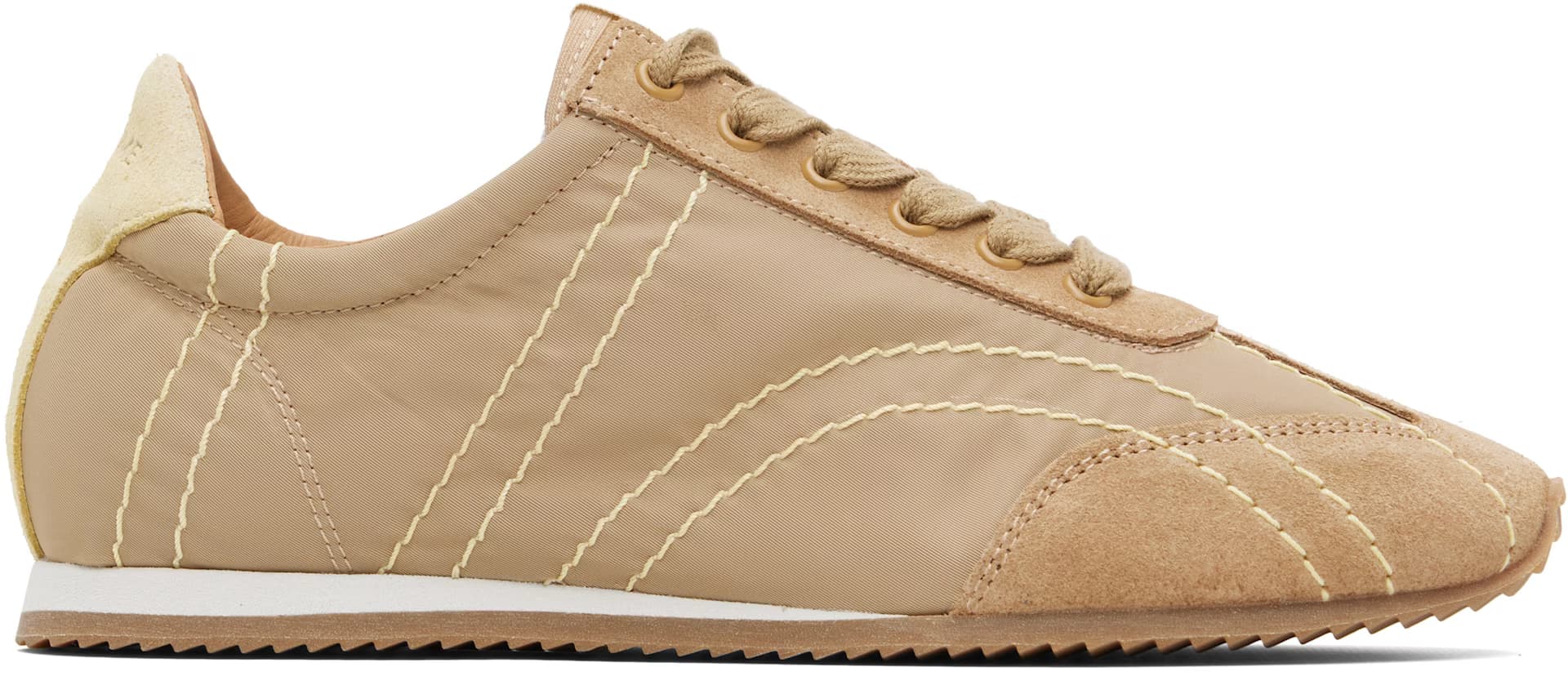 Taupe Flex Sneakers by Toteme
