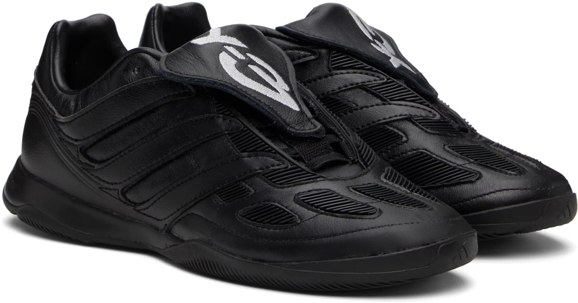 Black Leather Predator Precision Sneakers 4