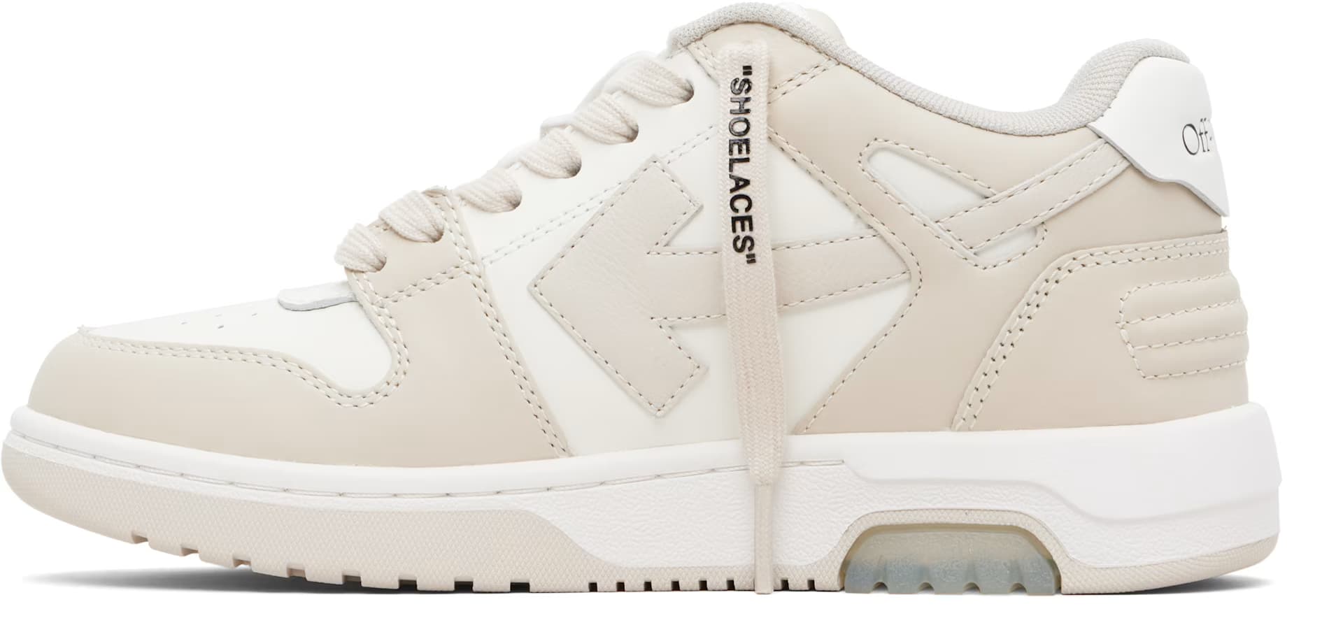 White & Beige Out Of Office Sneakers 3