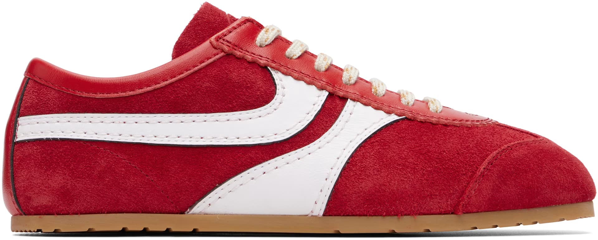 Red Suede Sneakers by Dries Van Noten