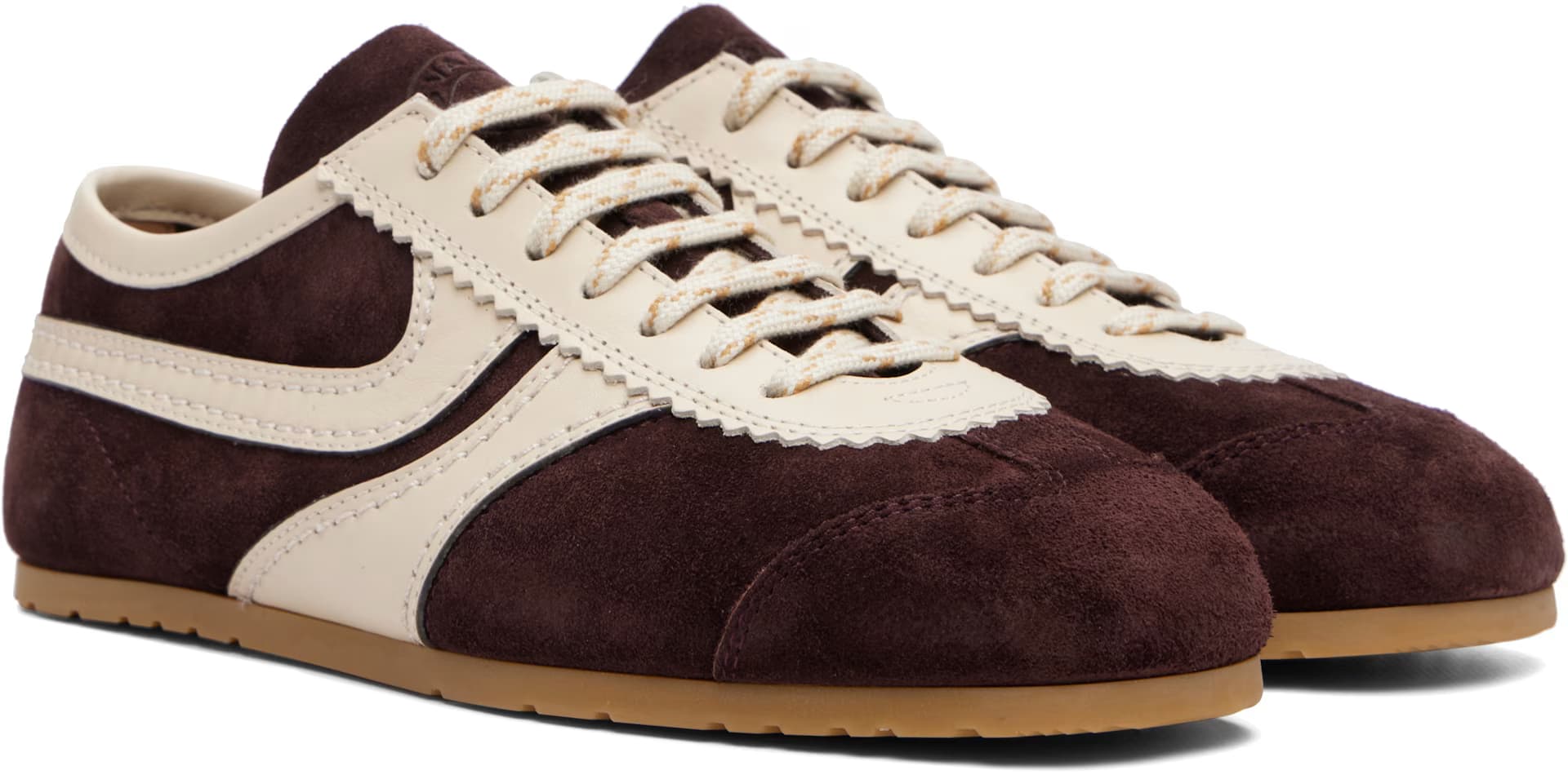 Burgundy Suede Sneakers 4