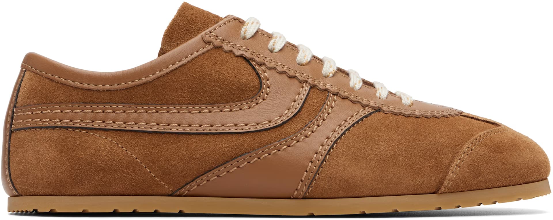 Tan Suede Sneakers by Dries Van Noten