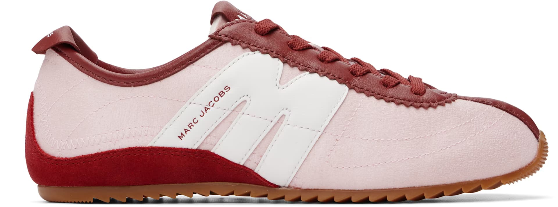 Pink 'The Brushed Satin 400 Bleecker Runner' Sneakers by Marc Jacobs