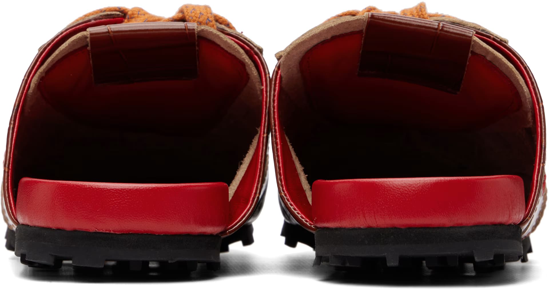 Brown Croc-Effect Leather Softy Soccer Slip-On Sneakers 2