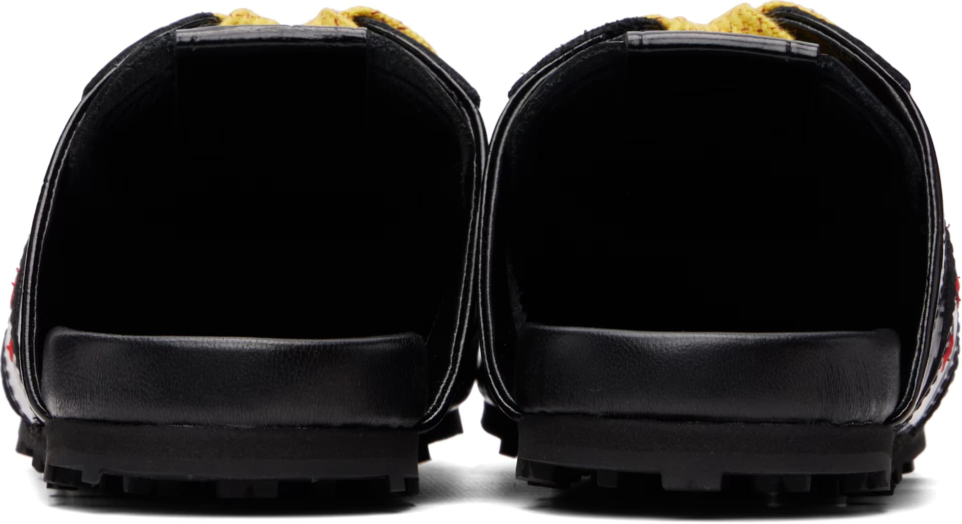 Black Croc-Effect Leather Softy Soccer Slip-On Sneakers 2