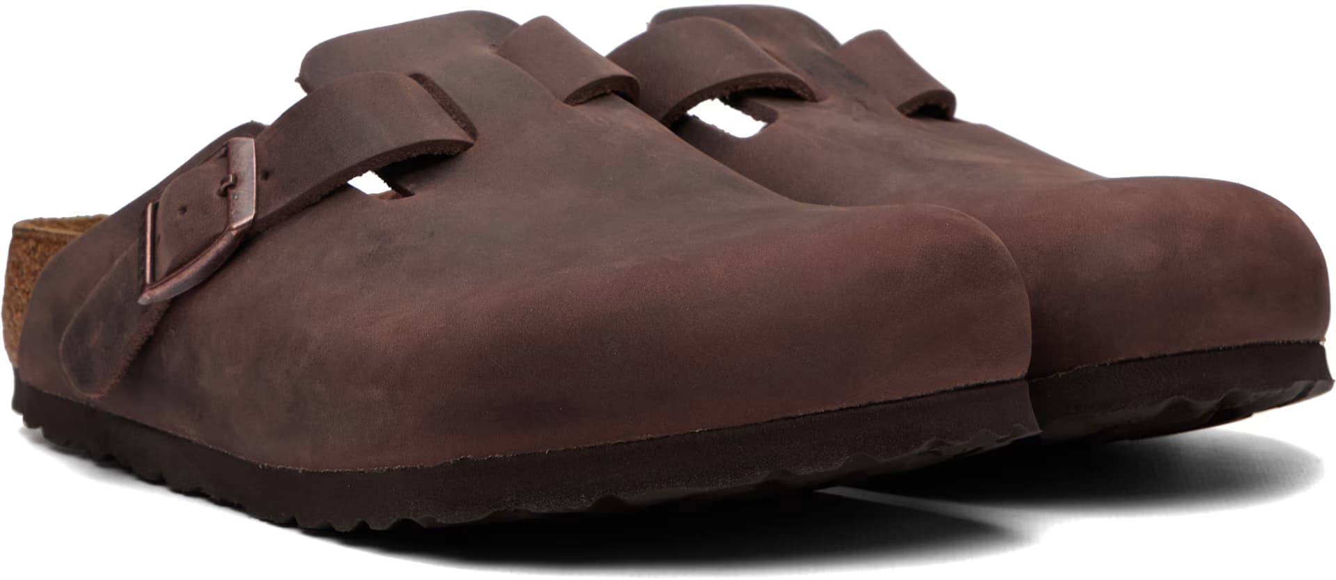 Brown Regular Boston Oiled Leather Loafers 4