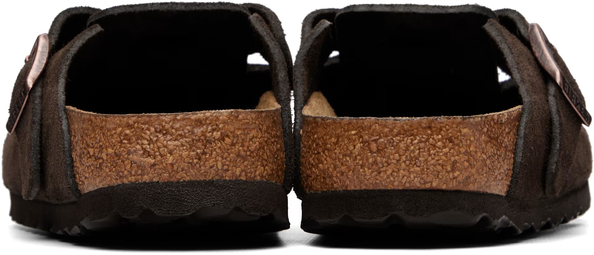 Brown Narrow Boston Soft Footbed Suede Leather Loafers 2