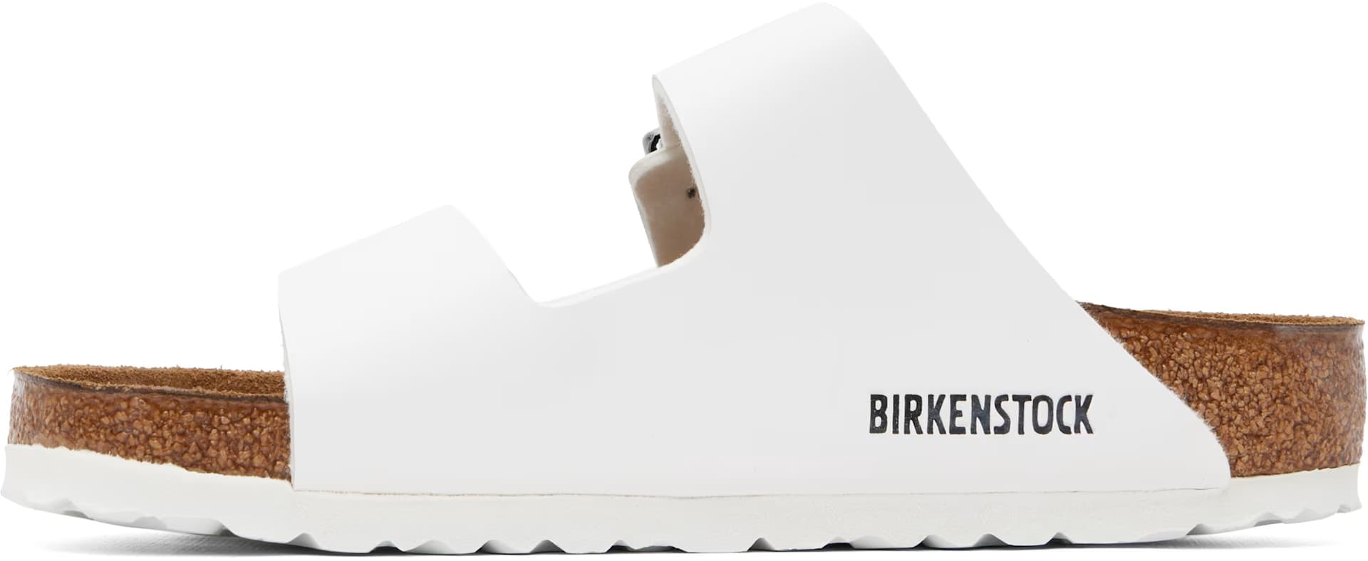 White Regular Arizona Birko-Flor Sandals 3