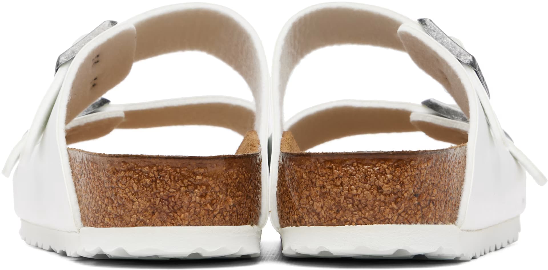 White Regular Arizona Birko-Flor Sandals 2