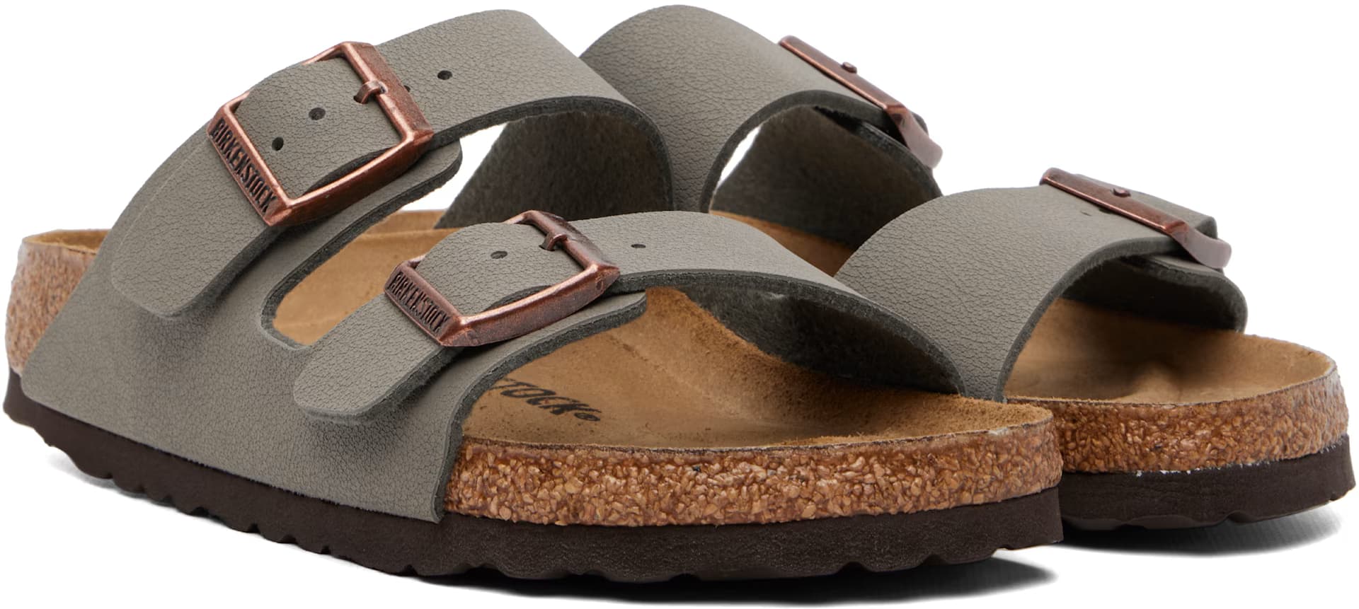 Gray Regular Arizona Birkibuc Sandals 4