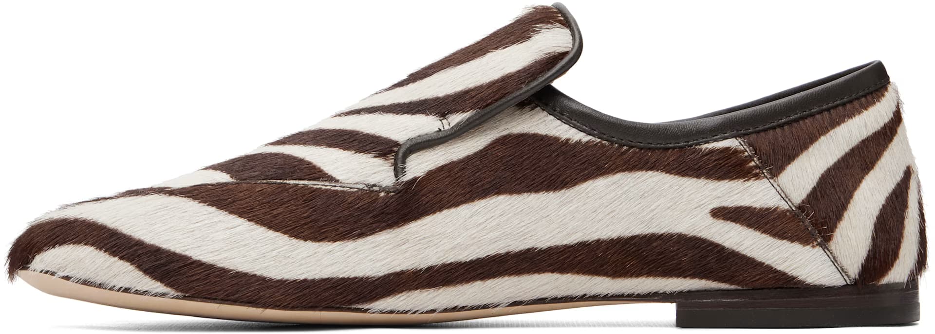 White & Brown Dakar Loafers 3