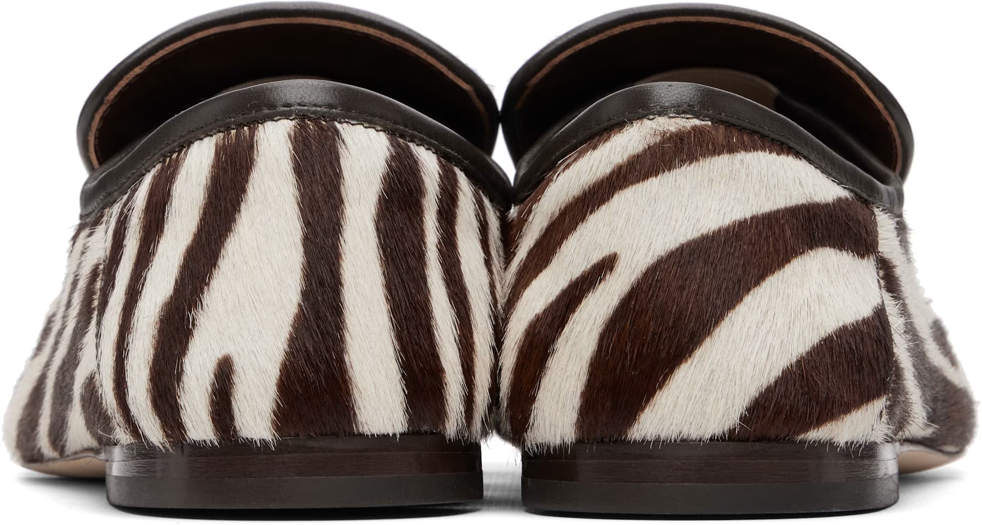 White & Brown Dakar Loafers 2