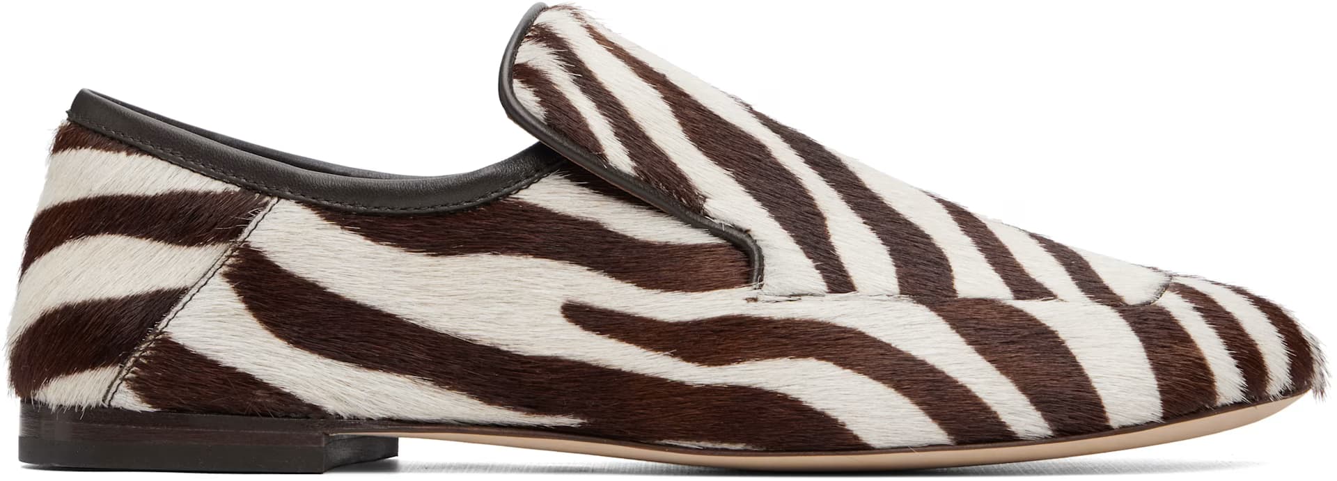 White & Brown Dakar Loafers by Wales Bonner