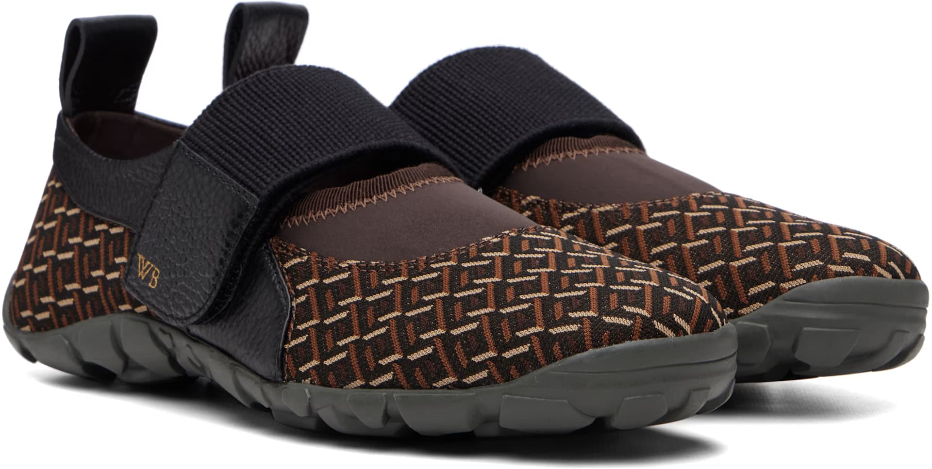 Brown Jewel Mary Jane Sneakers 4