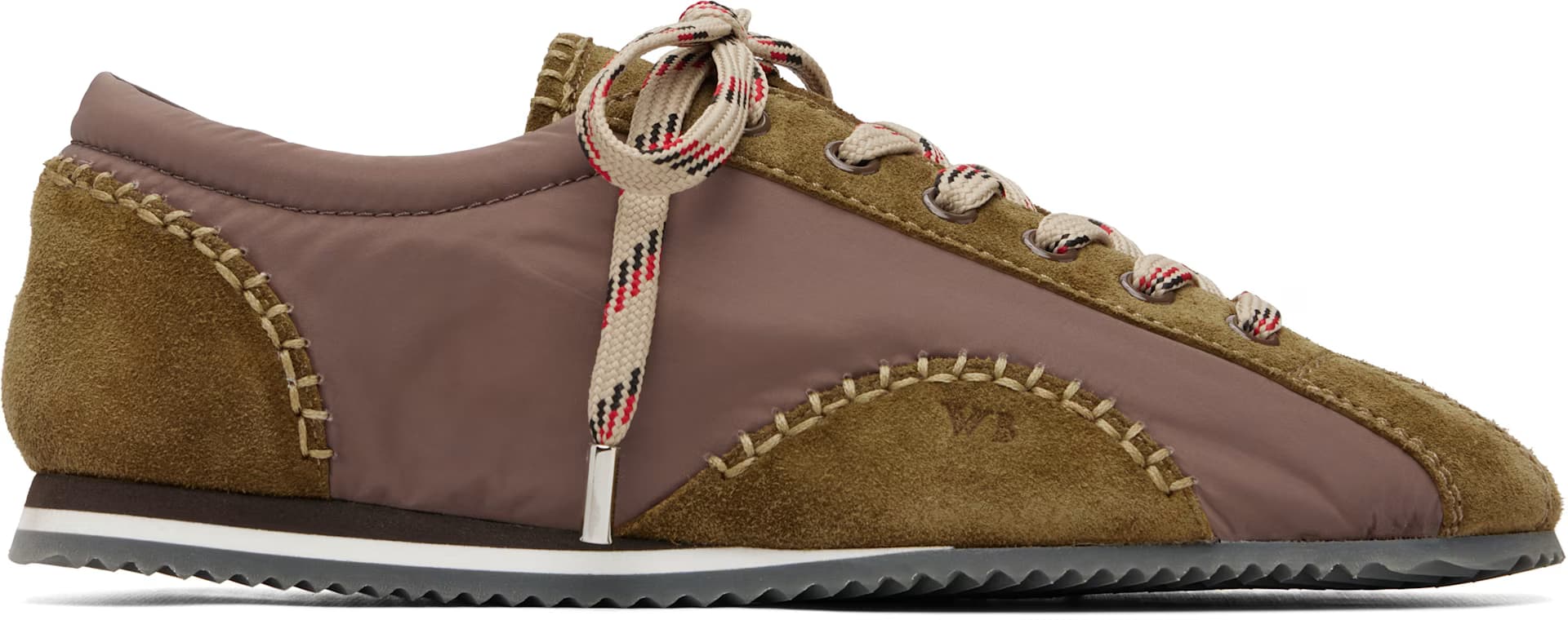 Taupe & Khaki Paris Sneakers by Wales Bonner