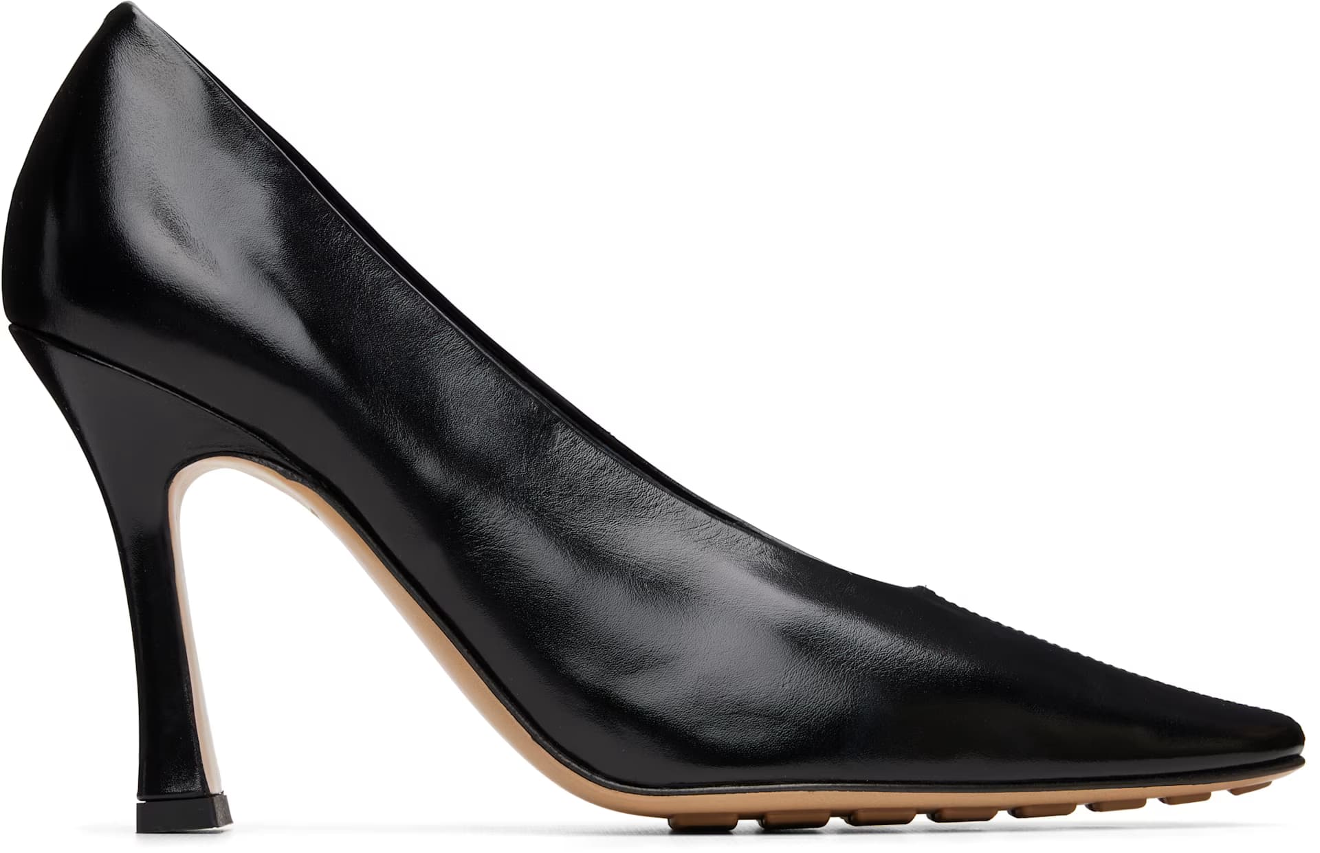 Black Sofia Heels by Bottega Veneta