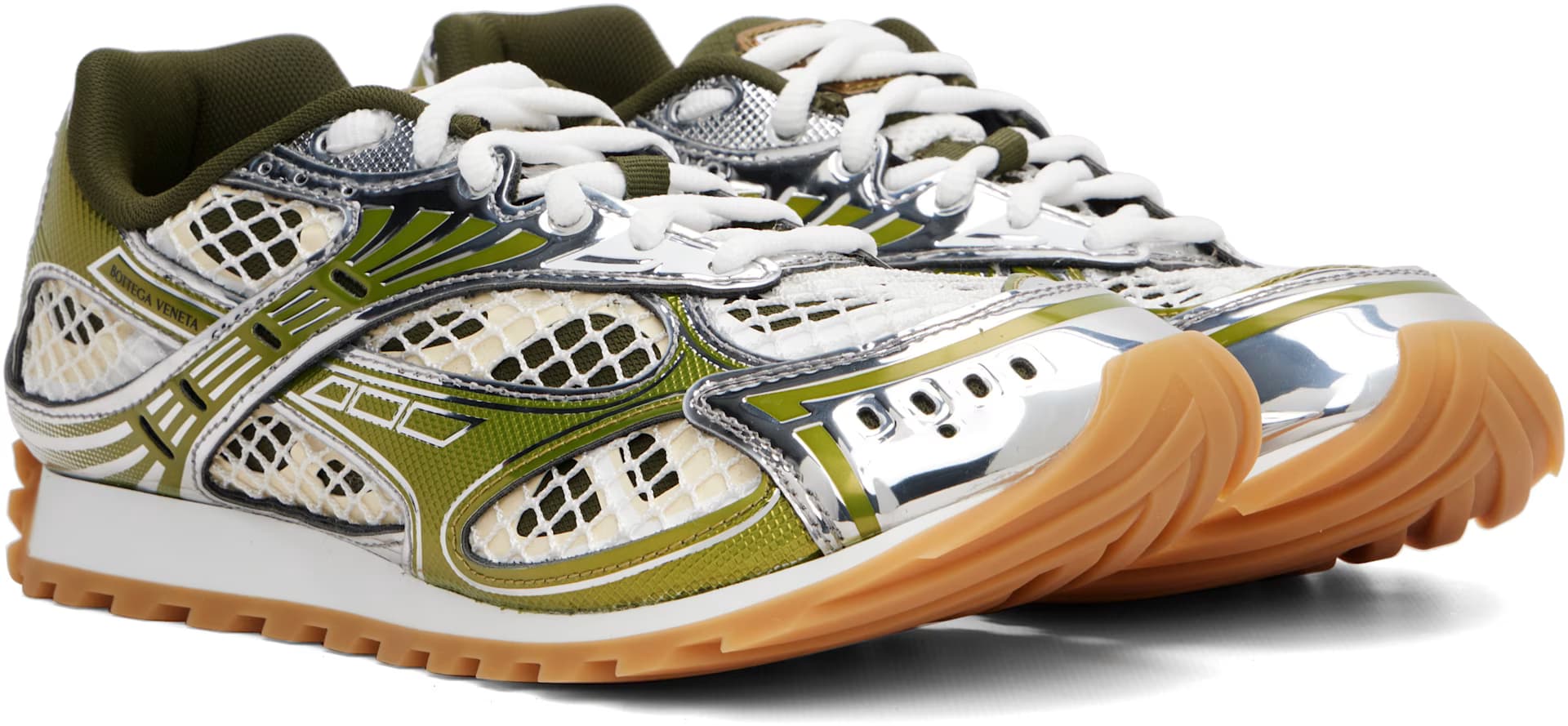 Green & Silver Orbit Sneakers 4