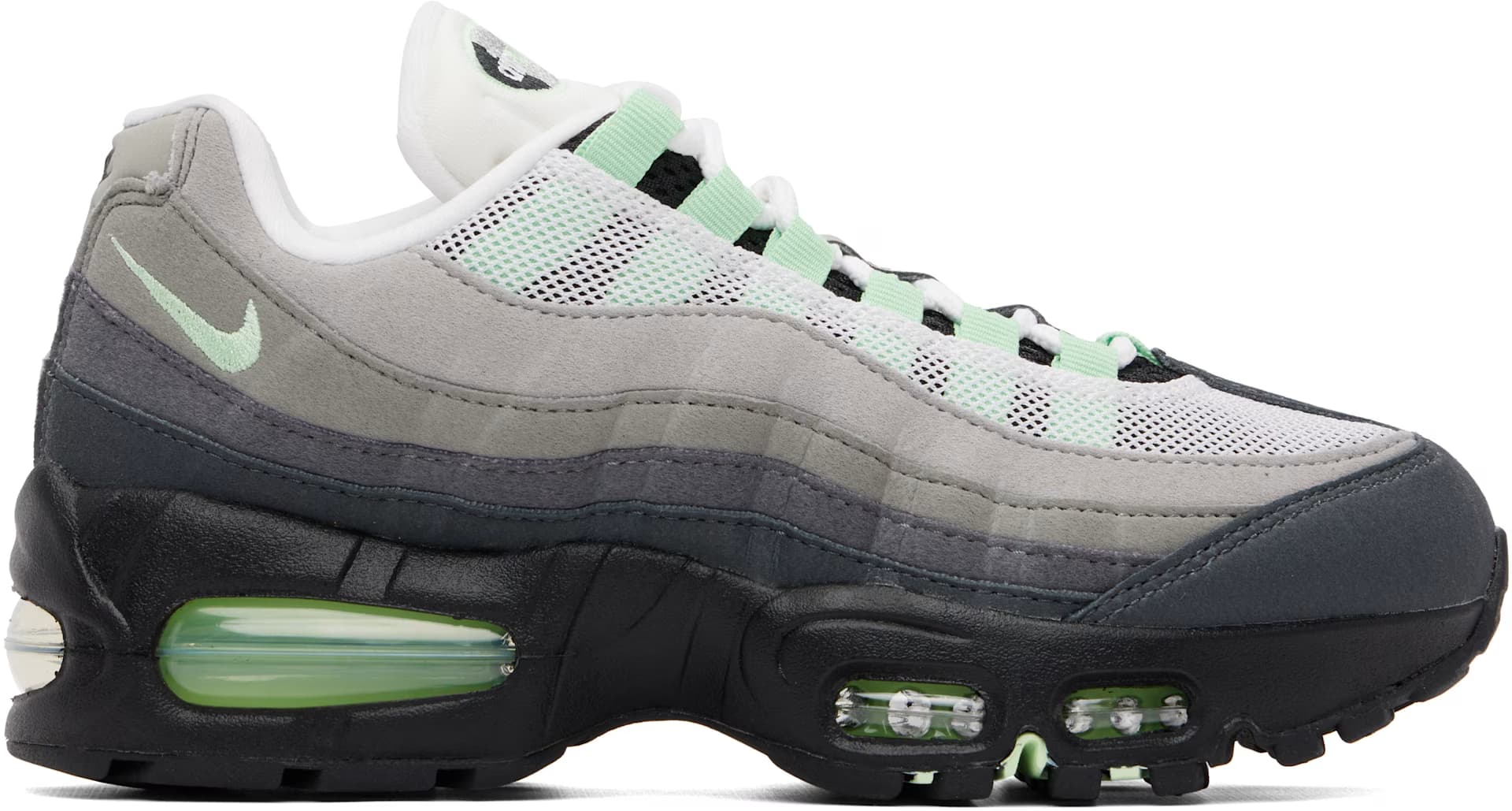 Gray Air Max 95 Big Bubble Sneakers by Nike
