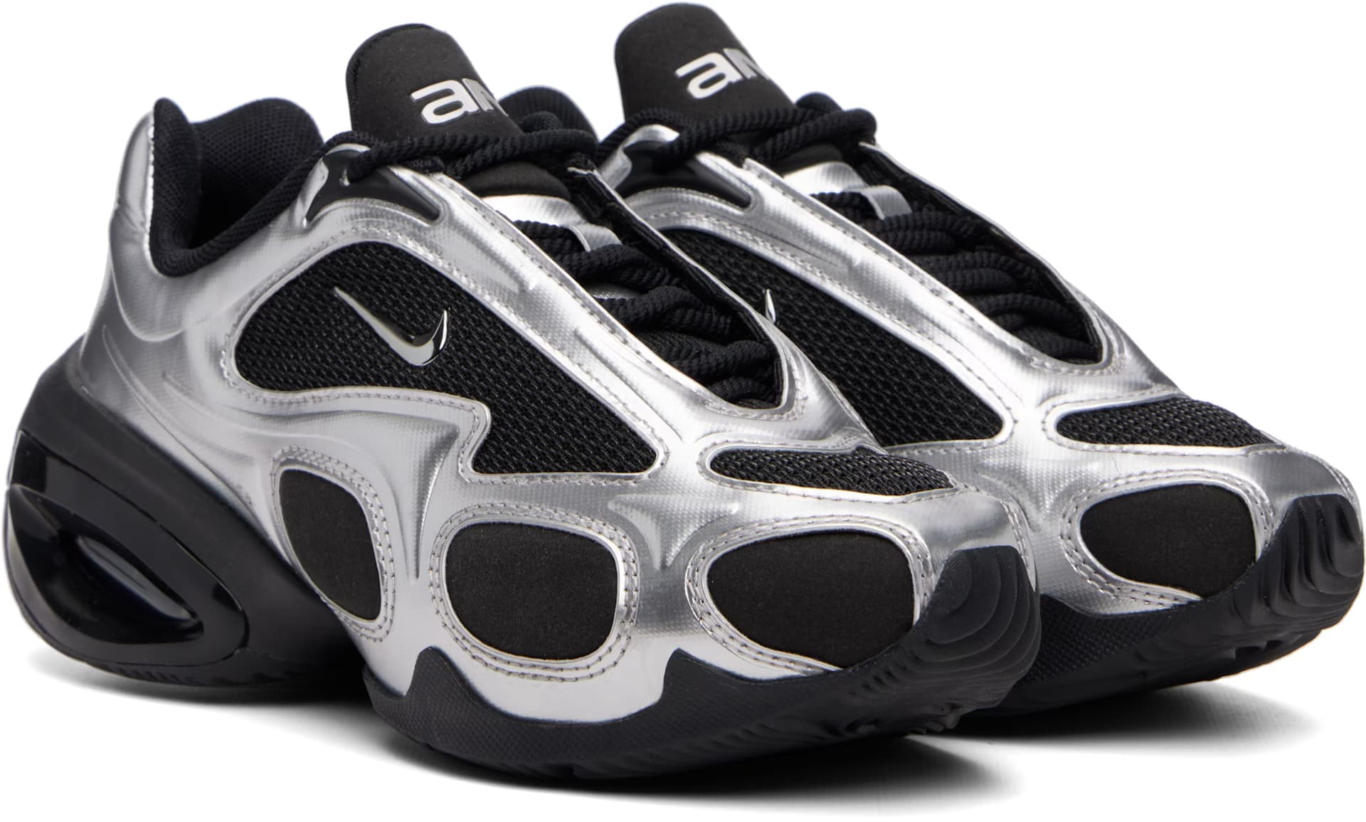 Black & Silver Air Max Muse Sneakers 4