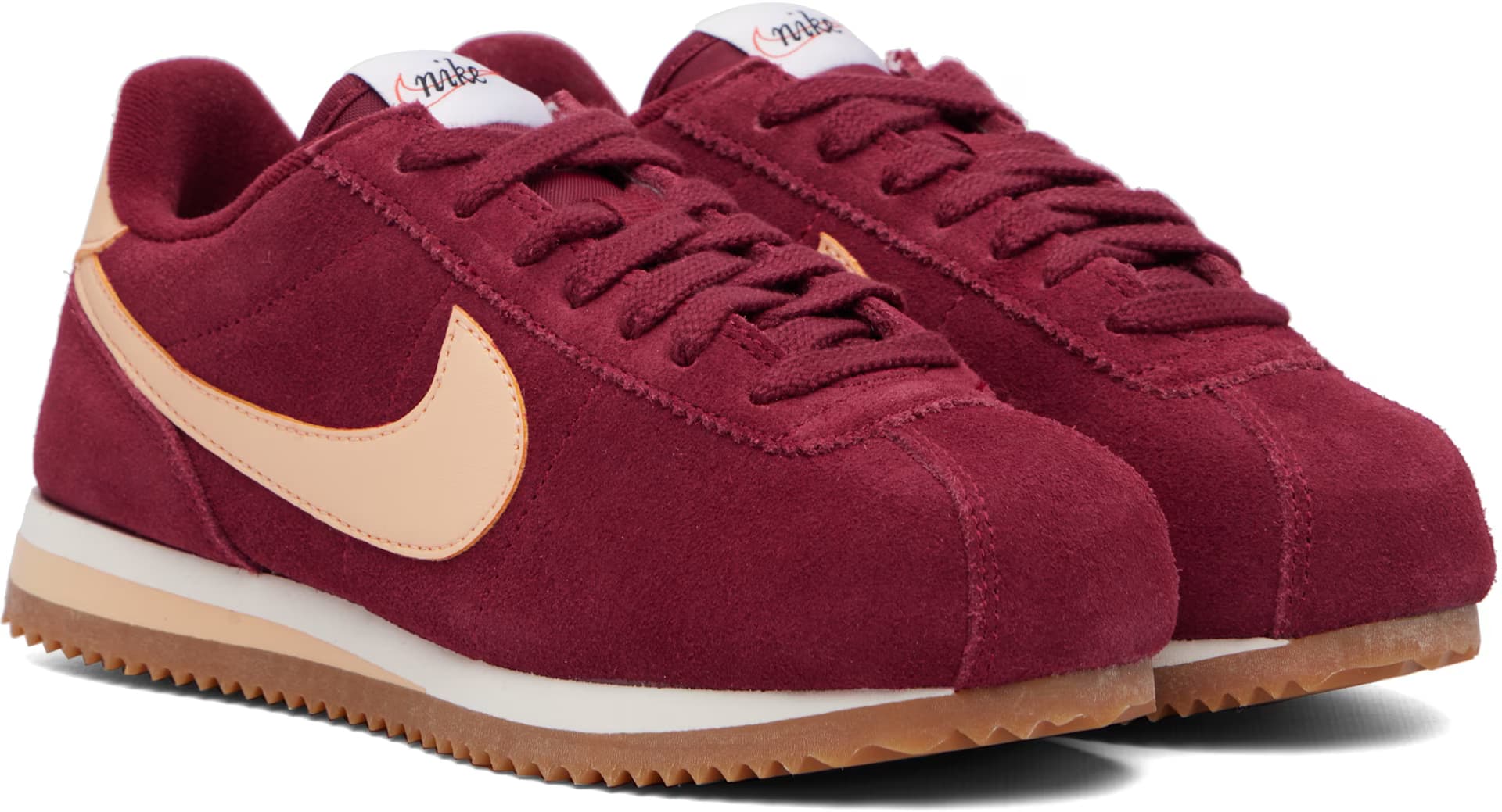 Burgundy Cortez Sneakers 4
