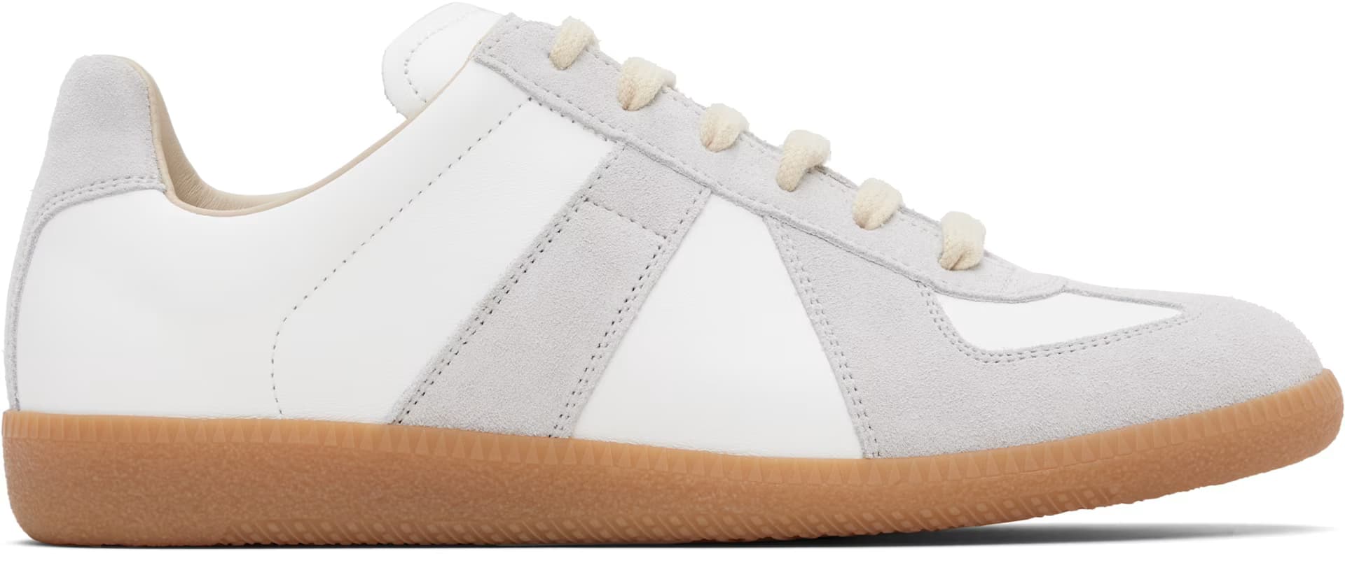 White Replica Sneakers by Maison Margiela